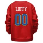 Straw Hat Pirates Logo Luffy Red Children Sweater