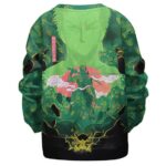 Roronoa Zoro Swordsman Vibrant Art Kids Sweater