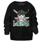 Roronoa Zoro Logo Artwork Kids Sweatshirt