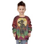Luffy Usopp Nakama Japanese Art Style Kids Sweater