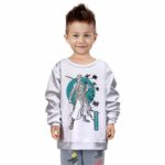 Zoro Sketch Moon Sakura Children Sweatshirt