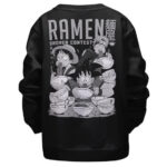 Goku Luffy Naruto Eating Ramen Kids Sweatshirt