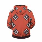 Knight Of The Sea Jinbe Cosplay Costume Orange Zip Up Hoodie