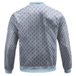 Knight Of The Sea Jinbe Logo Pattern Light Blue Bomber Jacket