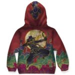 Luffy And Usopp Nakama Japanese Art Kids Hoodie