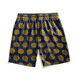 Luffy Dressrosa Sunflower Pattern Swim Trunks