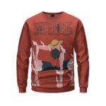 Luffy Gear Second Form One Piece Badass Crewneck Sweatshirt