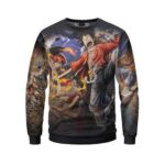 Luffy Gomu-Gomu Attack And Big Mom Epic Clash Sweater