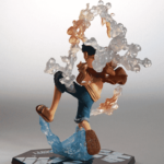 Luffy Haki Battle Mode Flame Effects One Piece Statue Figure