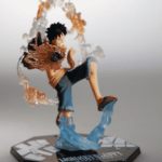 Luffy Haki Battle Mode Flame Effects One Piece Statue Figure