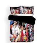 Luffy Nico Robin Brook & Franky Vices Fan Art Bedding Set