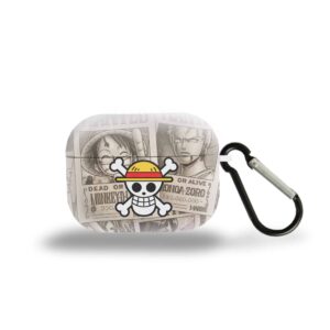 Luffy & Zoro Wanted Poster Straw Hat AirPods Case