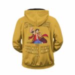Luffy's Iconic Line I'm Going To Be The Pirate King Zip Hoodie
