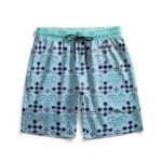 Marine X World Government Logo Pattern Swim Trunks