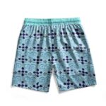 Marine X World Government Logo Pattern Swim Trunks