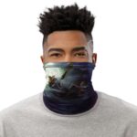 Midnight Ship Sailing Thousand Sunny Straw Hat Neck Gaiter