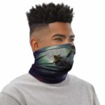 Midnight Ship Sailing Thousand Sunny Straw Hat Neck Gaiter
