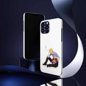 Minimalist Sanji And Chopper Design White iPhone 13 Cover