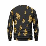 Monetary Symbol Belly Pattern Dope Crewneck Sweater