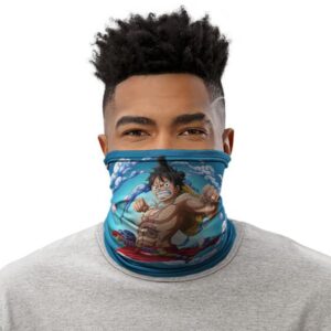 Monkey D. Luffy Attack Wano Country Arc Blue Tube Mask