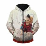 Monkey D. Luffy Gomu Gomu No Mi Attack Zip Up Hoodie
