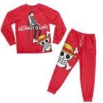 Monkey D. Luffy Nothing But The Meat Parody Art Pajamas Set