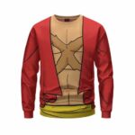 Monkey D. Luffy One Piece Anime Cosplay Crewneck Sweater