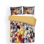 Monkey D. Luffy One Piece Comic Scene Illustration Bed Set