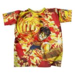 Monkey D. Luffy Red Hawk Punch Artwork T-Shirt
