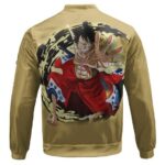 Monkey D. Luffy Straw Hat Logo Wano Arc Bomber Jacket