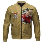 Monkey D. Luffy Straw Hat Logo Wano Arc Bomber Jacket
