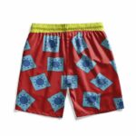 Monkey D. Luffy Wano Arc Pattern Red Board Shorts