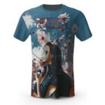 Nico Robin Retro Floral Design One Piece Shirt