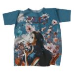 Nico Robin Retro Floral Design One Piece Shirt