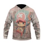 One Piece Adorable Tony Tony Chopper Snow Artwork Hoodie