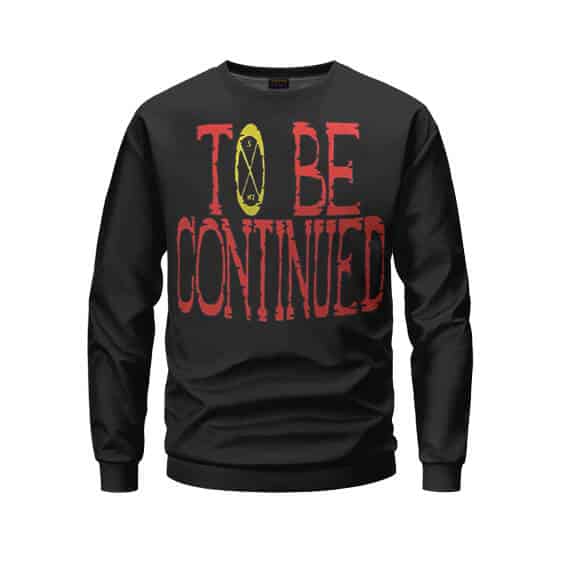 One Piece Anime To Be Continued Black Sweatshirt