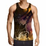 One Piece Awesome Ace Fire Fist Burning Around Tank Top