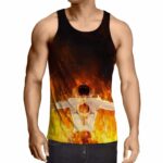 One Piece Awesome Ace Fire Fist White Beard Tattoo Tank Top