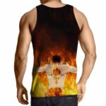 One Piece Awesome Ace Fire Fist White Beard Tattoo Tank Top