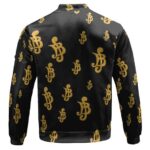 One Piece Belly Monetary Symbol Pattern Bomber Jacket