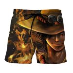 One Piece Blazing Fire Fist Ace Pirate Fierce Boardshorts