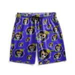 One Piece Brook Skull Pattern Men's Swim Trunks