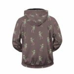 One Piece Brook With Electric Guitar Pattern Cool Zip Hoodie