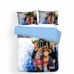 One Piece Cool Dressed Up Straw Hat Crews Bedding Set - Image 2