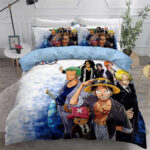 One Piece Cool Dressed Up Straw Hat Crews Bedding Set