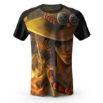 One Piece D Ace Pirate Hero Brother Fire Cool Design T-Shirt