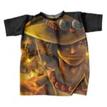 One Piece D Ace Pirate Hero Brother Fire Cool Design T-Shirt