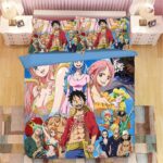 One Piece East Blue Straw Hat Pirates Crew Bedding Set