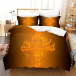 One Piece Flaming Whitebeard Pirates Logo Bedding Set