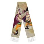 One Piece Foxy Map Background Artwork Cool Wool Scarf